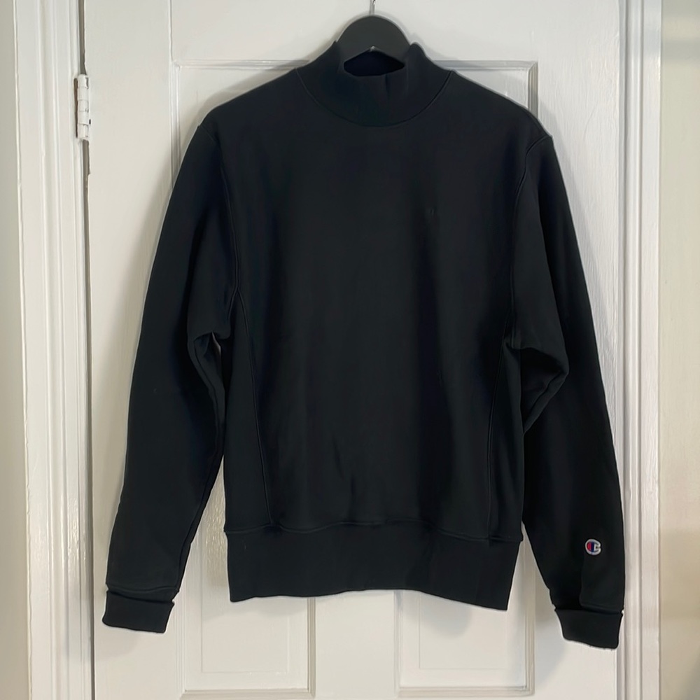 Black Champion high-neck sweatshirt - Small
